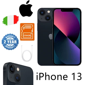NUOVO Apple iPhone 13 - 256GB - Mezzanotte Nero (Sbloccato) ✔️Garanzia 24 MESI - Foto 1 di 6