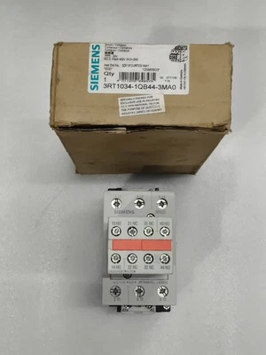 SIEMENS 3RT1034-1QB44-3MAO CONTACTOR 50AMP DC24V FREE FAST - Image 1 of 4