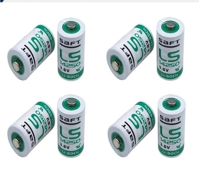 Batería de litio 8 piezas LS14250 C 3,6 V 1/2 AA 1200 mAh para SAFT LS 14250 A Foto 1 de 4