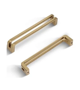 Tiranti per armadi in lega di zinco bronzo champagne centrale foro 5 pollici (128 mm) - 6 ct - Foto 1 di 6