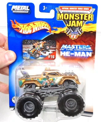 Hot Wheels Monster Jam Masters of the Universe He-Man Diecast Sin usar, en caja 2002 Mattel Foto 1 de 2