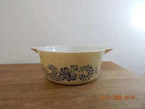 Vintage Pyrex By Corning Homestead Blue 475-B 2.5 Qt Casserole Dish NO LID - Picture 1 of 4