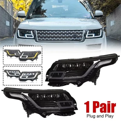 Paar LED Scheinwerfer für Land Rover Range Rover Vogue L405 2013–2017 Facelift - Bild 1 von 4