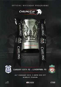 * PROGRAMMA FINALE CARLING CUP 2012 - CARDIFF CITY V LIVORPOOL * - Foto 1 di 1