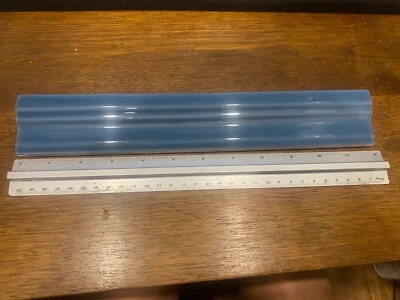 BARRA DE AZULEJOS: CERA TILE 2"X12" LOFT TORELLO AZUL CADEIRA TRILHO AZULEJO DEADSTOCK CAIXA ABERTA - Imagem 1 de 4