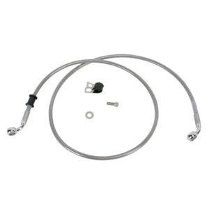 Front +4" Stainless Braided Brake Line 2008-2011 Harley-Davidson Softail FXCW/C - Picture 1 of 1