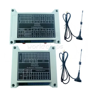 8 CH 433MHz Lora Remote Control Point to Point Feedback Wireless IO Relay Switch - Picture 1 of 16