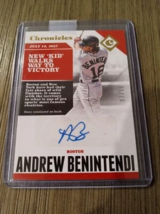 2017 Chronicles Andrew Benintendi Auto #CA-AB  97/99 - Picture 1 of 1