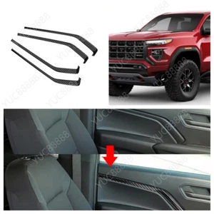 For 2023-2025 GMC Canyon ABS Carbon Fiber Interior Door Panel Strip decorate - Foto 1 di 5