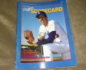 LOS ANGELES DODGERS SCORECARD magazine SEPT/OCT 1985 orel hershiser - Picture 1 of 3