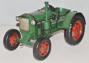Blechtraktor Nostalgie Modellauto Oldtimer Marke Deutz Traktor aus Blech L 28 cm - Bild 1 von 4