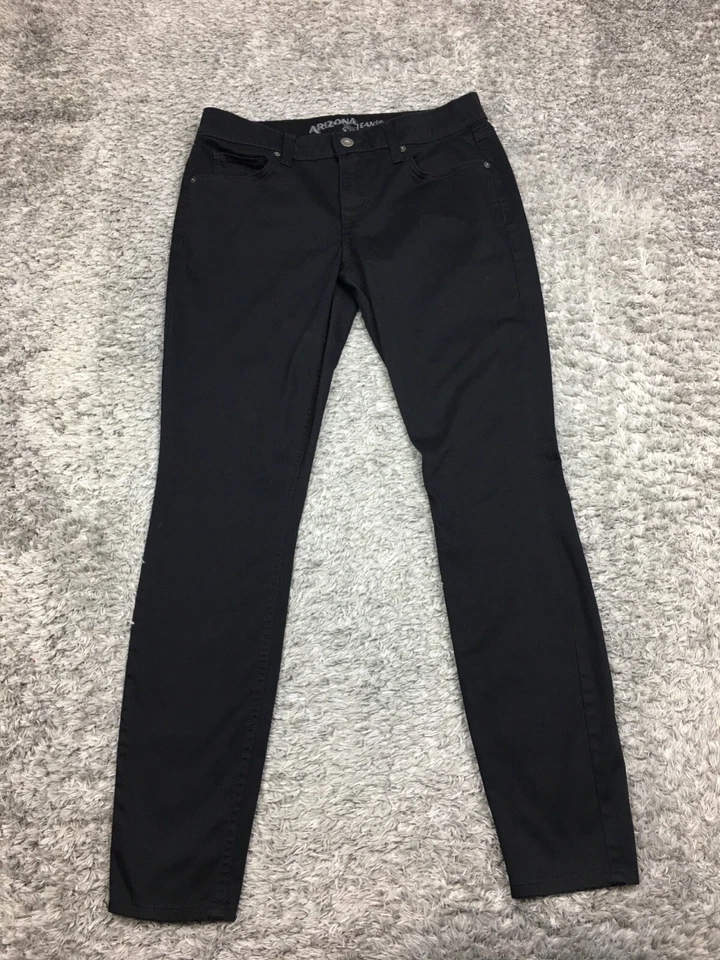 Pantalones de mezclilla ajustados Arizona para mujer talla 3 juniors negros elásticos Foto 1 de 4
