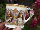 1935 Silver Jubilee King George 5th & Queen Mary Paragon China floral handle mug
