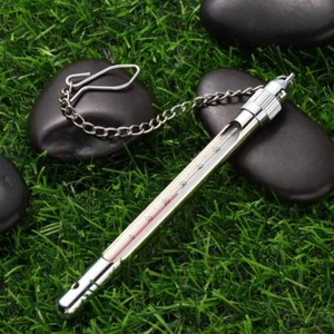 Angelthermometer mit Karabiner Rostfreier Stahl Fliegenfischen - Bild 1 von 12