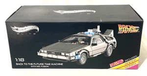 Hot Wheels 1/18 Super Elite Back To The Future Time Machine Japan Free Shipping - Picture 1 of 9