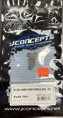 JCO2561 Carbon Fiber Steering Arms B6/B6D (2) - Image 1 of 2