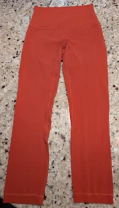 Rust Colored Lululemon Leggings size 2 Capri length, activewear - Picture 1 of 5