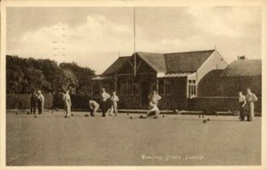 PRINTED POSTCARD OF THE BOWLING GREEN, DUNLOP, (NEAR KILMARNOCK), AYRSHIRE M & L - Picture 1 of 2