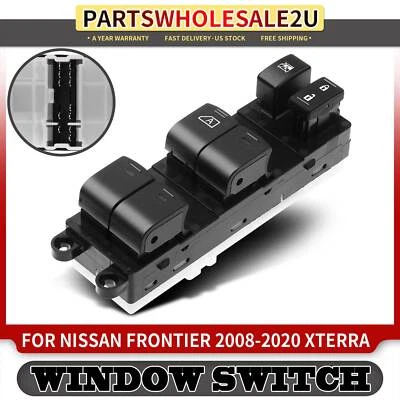 Interruptor de ventana eléctrica delantero izquierdo para Nissan Frontier 2008-2020 Xterra 2008-2015 Foto 1 de 4