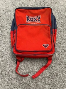 Vintage ROXY Australia Backpack Adjustable 90s Y2K Red School Bag 17 Liters - Picture 1 of 9