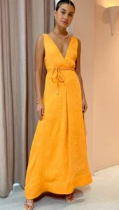 By Nicola Starboard Cross Waist Maxi Dress in Morange Size AU12 / US8 / UK12 - Picture 1 of 4
