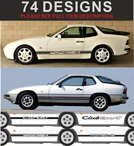 calcomanías adhesivas rayas laterales porsche 924 944 para porsche 944 924 - Imagen 1 de 1