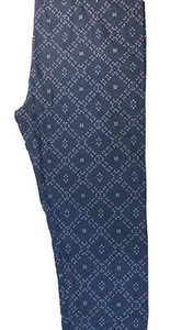 Women's Lularoe Geometric Dots Diamond Lavender Blue Leggings TC Tall & Curvy - Picture 1 of 4