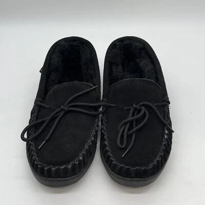 Zapatillas de mocasín sintético Bearpaw Sawyer para hombre negras talla 10 Foto 1 de 4