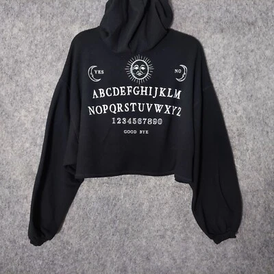 Sudadera con Capucha Ouija Mujer XS Mystifying Oracle Juego de Mesa Recortar Gran Tamaño Gótico Grunge Foto 1 de 4