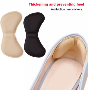 2 x Heel Grips Pads Liner Cushions  For Loose Shoes Pair Adhesive Foot Care FAST