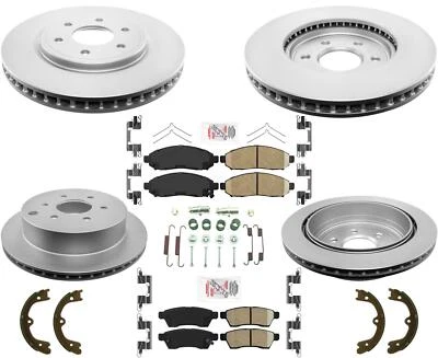 Pastillas de freno de cerámica Nissan Xterra, pastillas de rotores de freno zapatas de estacionamiento para 2005-2015 Foto 1 de 4