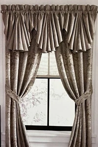 Croscill Montrose Multi Circle Valance Pole Top Drapery - Picture 1 of 2