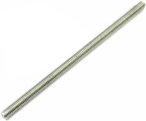 Tige longue vis en acier inoxydable entièrement filetée pas de fil M6-1 longueur 250 mm