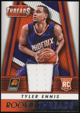 2014-15 Panini Threads Tyler Ennis Rookie Jersey Threads Suns RC #14