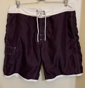 Gap Men’s Board Shorts Size Large Swim Trunks Purple - Picture 1 of 6