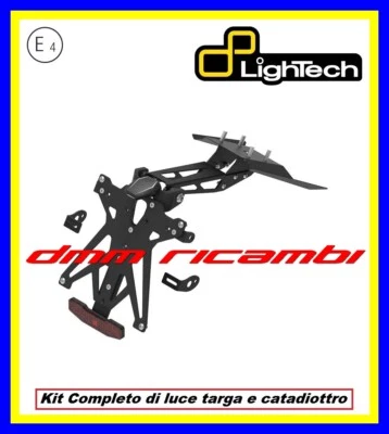 Portatarga LighTech KTM DUKE 125 2021 2022 2023 supporto con luce targa led - Immagine 1 di 4