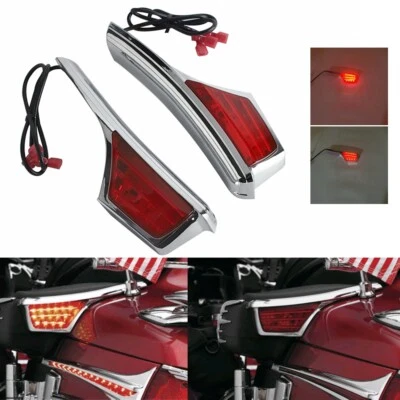 Passenger Armrest Trim LED Turn Signal Light For Honda 2006-2017 Goldwing GL1800 - Image 1 of 4