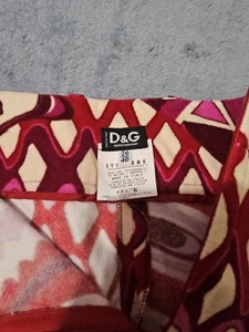 Dolce Gabbana Gonna Skirt 60s Pucci Patterned Pencil Italy 38 - Picture 1 of 7