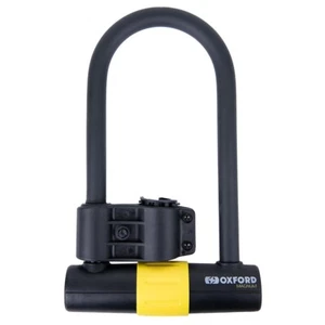 Oxford Magnum Motorcycle U-lock Solid Secure GOLD (170x285mm) with Bracket - Picture 1 of 4