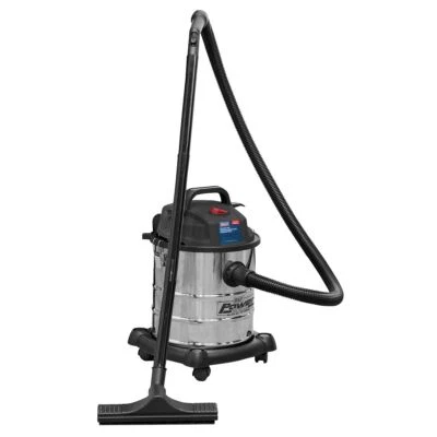 Sealey PC195SD Vacuum Cleaner Wet & Dry 20ltr 1250W Stainless Drum - Image 1 of 3