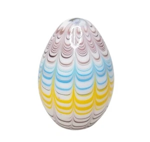 Statuina uovo di Pasqua in vetro artistico scintillante primavera collezione Lenox - Foto 1 di 5