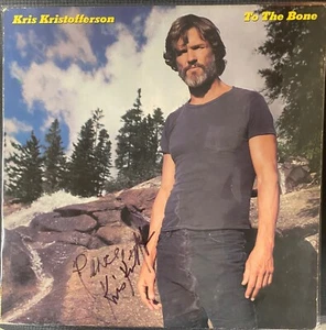 LP DE COLECCIÓN AUTOGRAFIADO A MANO KRIS KRISTOFFERSON - ¡EL MEJOR! ¡Certificado de autenticidad JSA! - Imagen 1 de 2