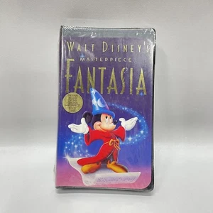 New Sealed Walt Disney Fantasia Black Diamond Edition Final Release VHS 1132 - Picture 1 of 3