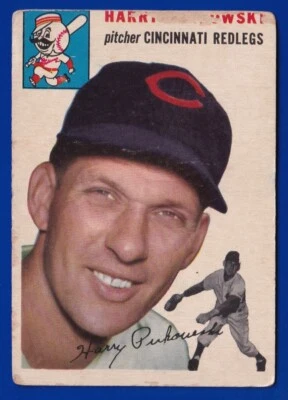 HARRY PERKOWSKI reds 1954 TOPPS 125FAIR NO CREASES - Image 1 of 2