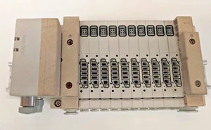 SMC PNEUMATIC EX500-S001, SSV5V1-W16SA2WD-10B-C4D MANIFOLD, - Picture 1 of 4