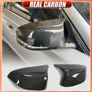 REEMPLACE PARA INFINITI Q50 Q60 2014-2024 CUBIERTA TAPA ESPEJO RETROVISOR LATERAL FIBRA CARBONO REAL - Imagen 1 de 13
