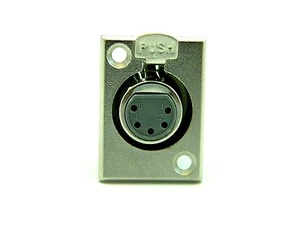 MONTAJE DE PANEL DE MICRÓFONO DE 1 PIEZA - 5 PINES XLR SOLDADURA FEMENINA TIPO # 12-1195 - Imagen 1 de 2