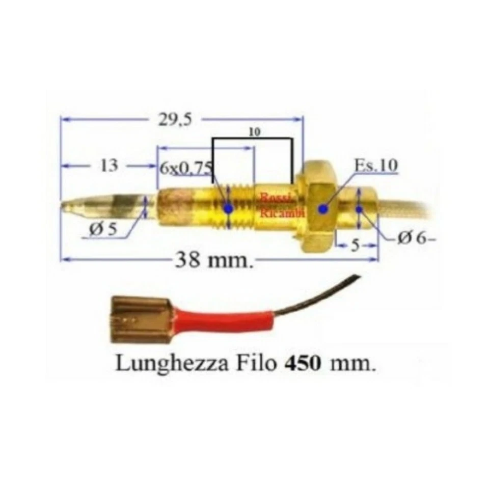 FOSTER TERMOCOPPIA SICUREZZA CUCINA GAS PIANO COTTURA PER BRUCIATORE