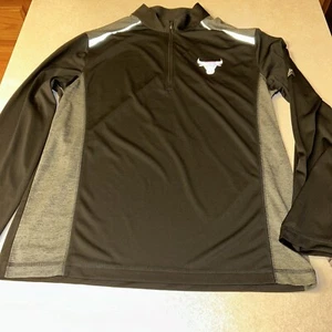 Majestic Cool Base Chicago Bulls Quarter Zip Pull Over Uomo Large Nuovo con etichette - Foto 1 di 6