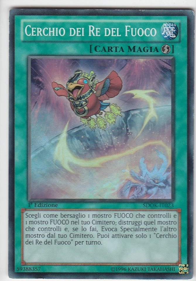YU-GI-OH Cerchio dei Re del Fuoco Super Rare italienisch Kreis der Feuerkönige - Bild 1 von 1